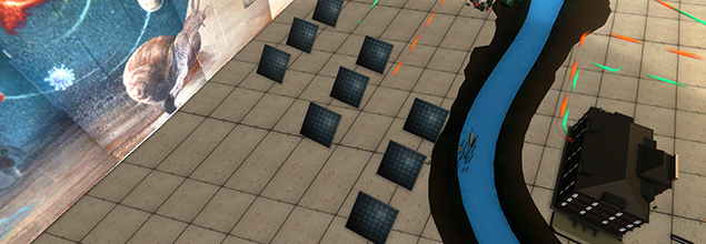 Solarzellen in der Energie Erleben App