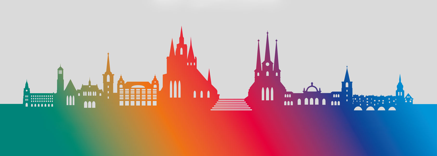 Header SWElokal Postkartenstaender in einem Erfurter Ladengeschaeft.