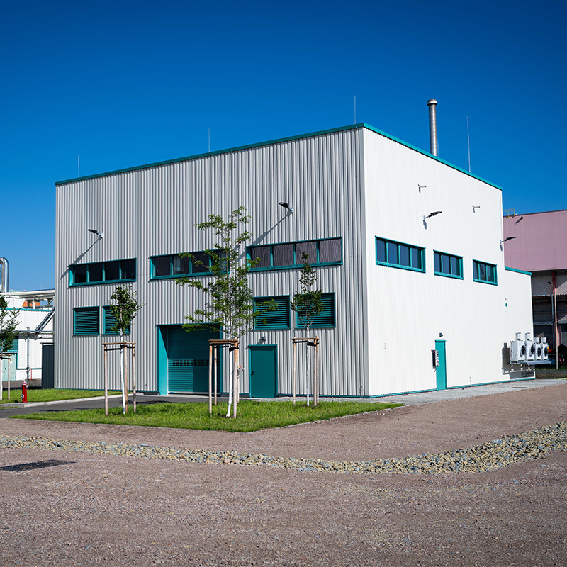 Frontalbild der neuen Power-to-Heat Anlage