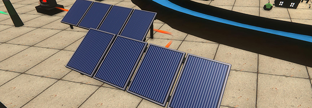 Solarthermie in der Energie Erleben App